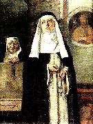 jenny nystrom nunnor i kyrkan oil painting